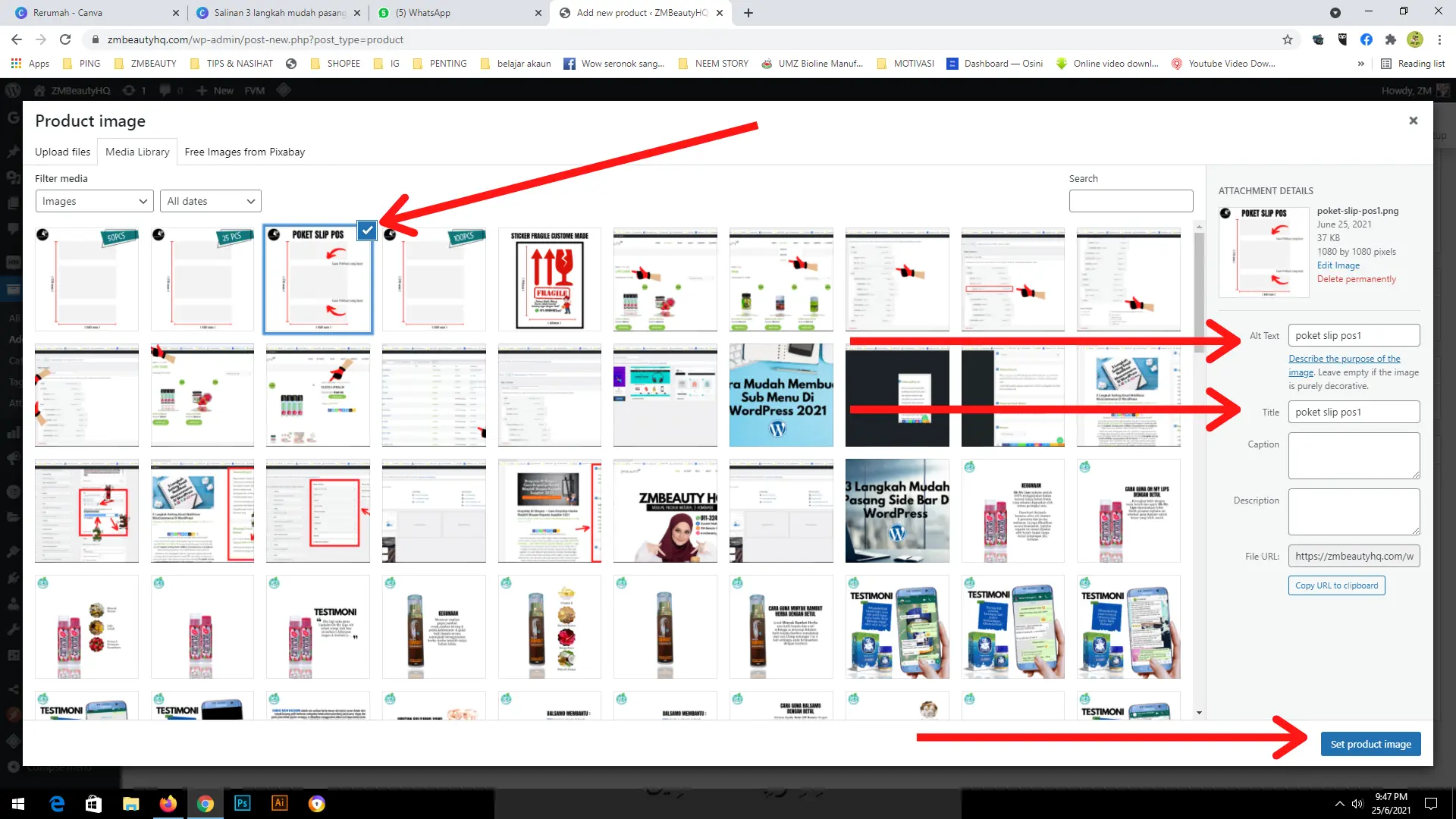 Tambah Produk di WordPress : 3 Langkah Mudah Panduan WooCommerce
