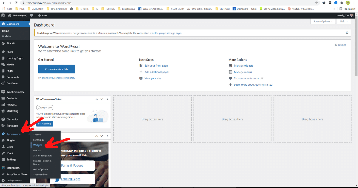 3 langkah mudah pasang side bar di wordpress5