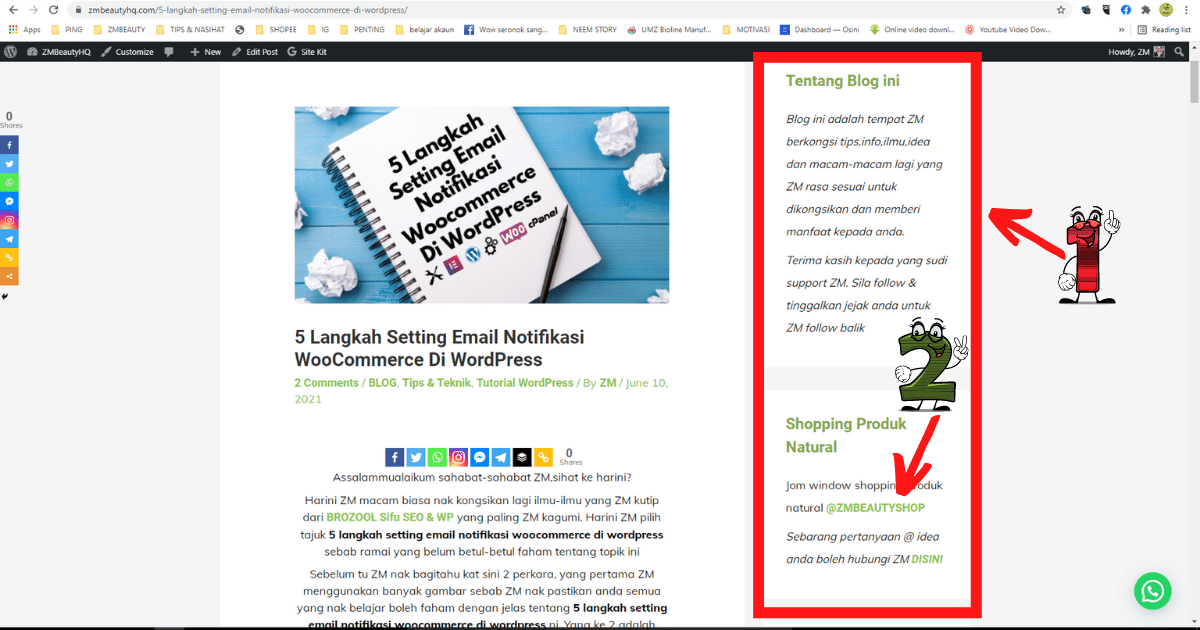 3 langkah mudah pasang side bar di wordpress7