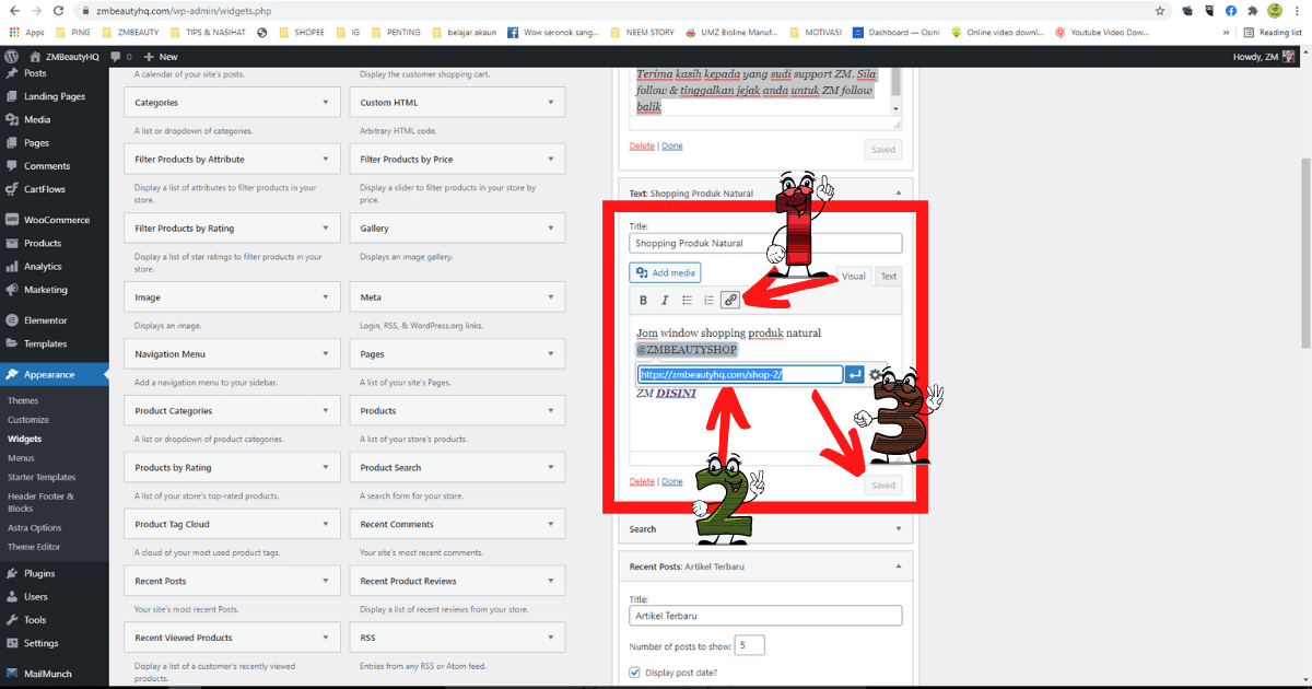 3 langkah mudah pasang side bar di wordpress8