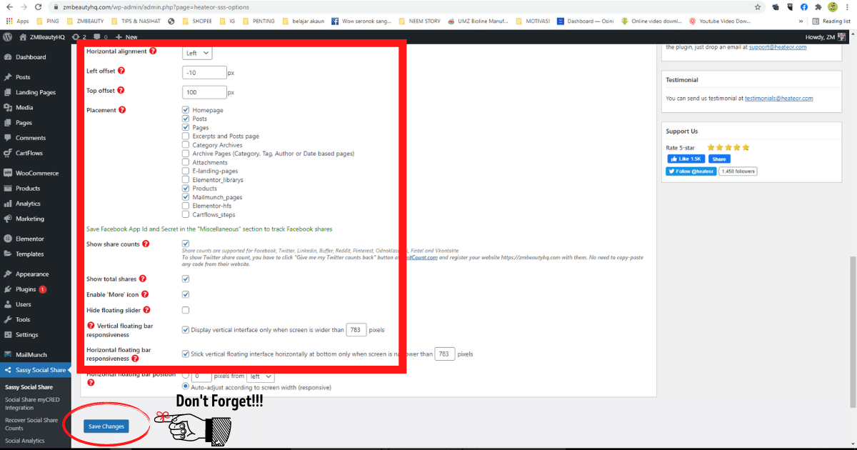 5 langkah mudah pasang plugin share media sosial di wordpress11