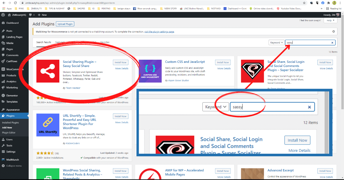 5 langkah mudah pasang plugin share media sosial di wordpress3