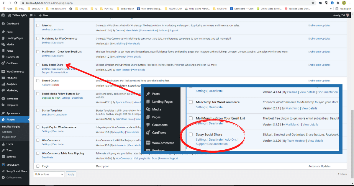 5 langkah mudah pasang plugin share media sosial di wordpress5