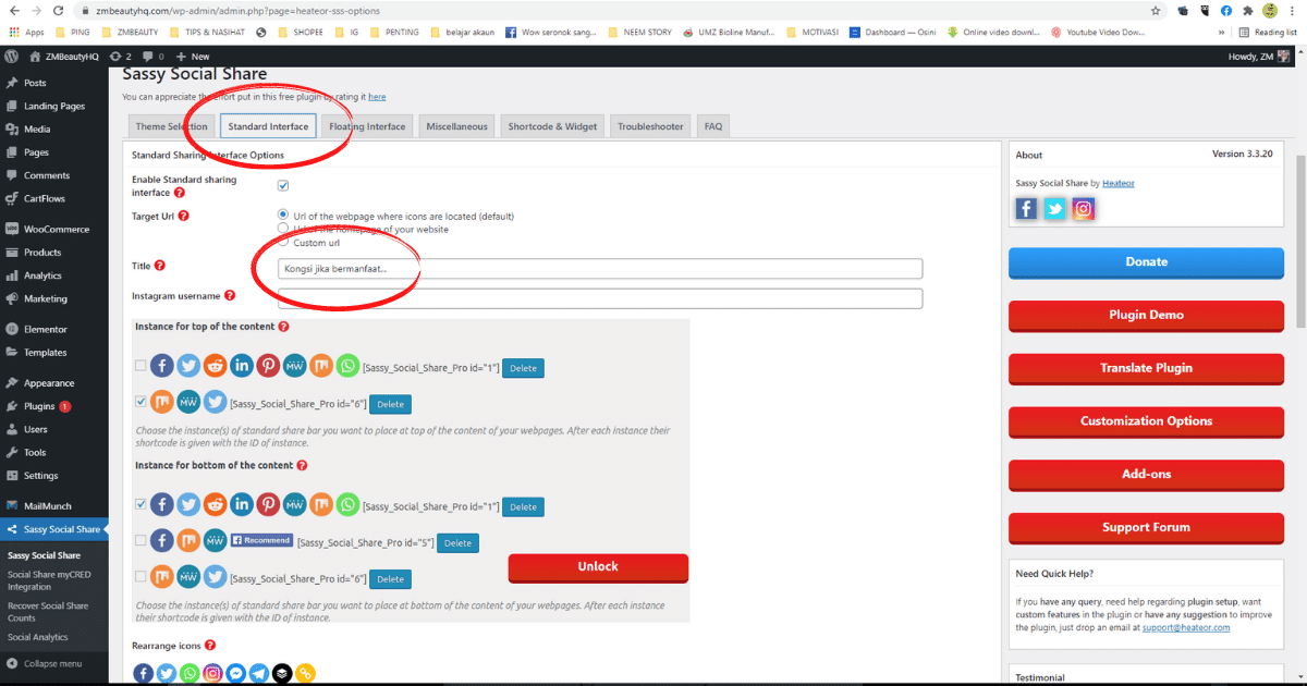 5 langkah mudah pasang plugin share media sosial di wordpress7