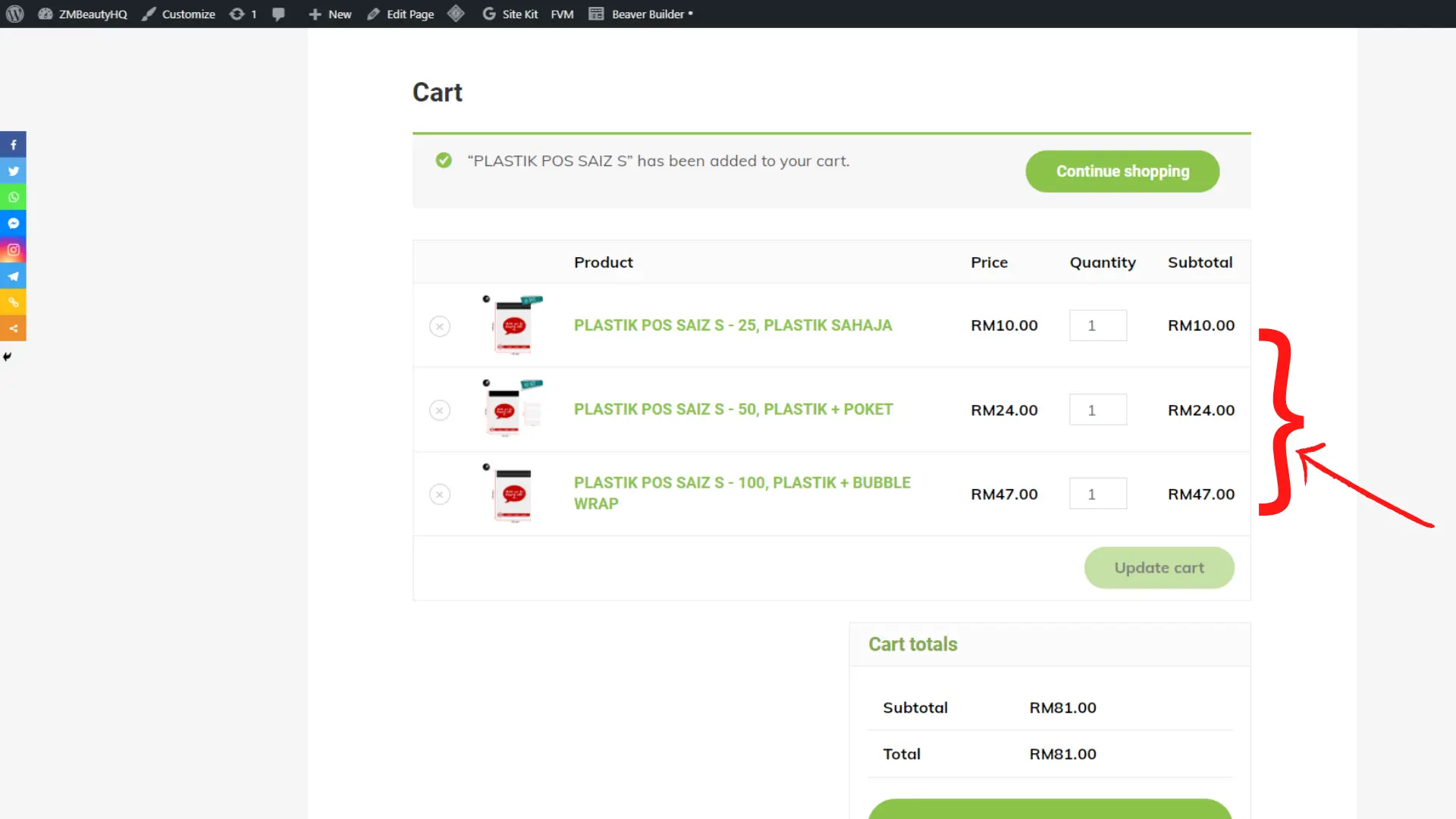 Penjanaan senarai kombinasi gandingan barangan secara pukal dalam Tutorial Cara Buat Lebih Dari Satu Variasi Produk Di WordPress.