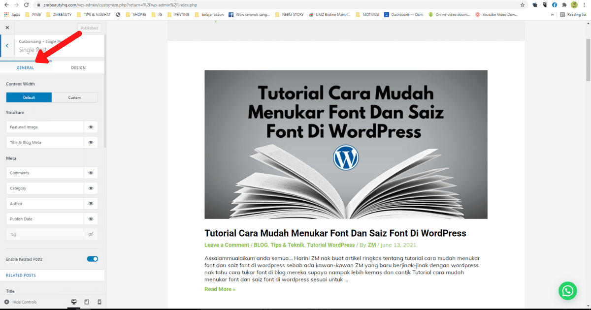 cara mudah membuat related post bawah artikel di wordpress6
