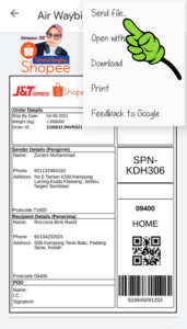 dropship di shopee - cara dropship hantar waybill shopee kepada supplier 202114