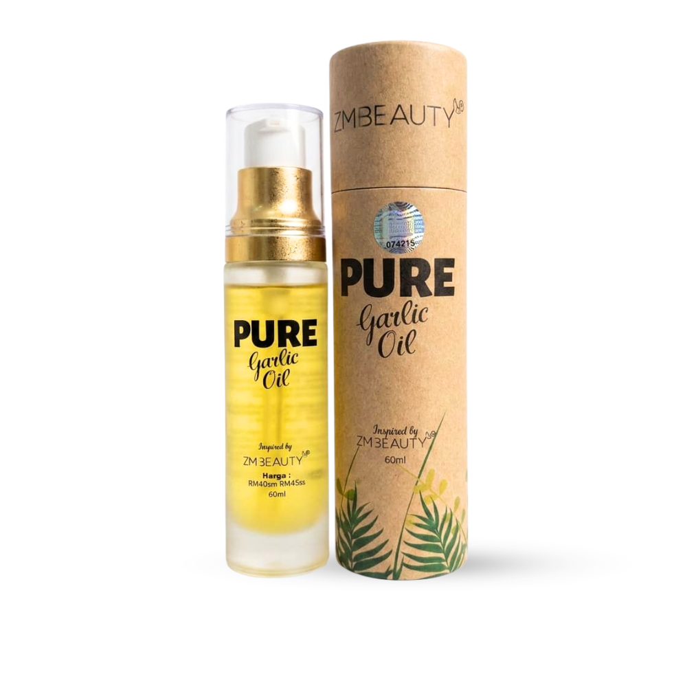 Pure Garlic Oil ZMBeauty 60ml minyak bawang putih asli untuk batuk selesema dan urut badan