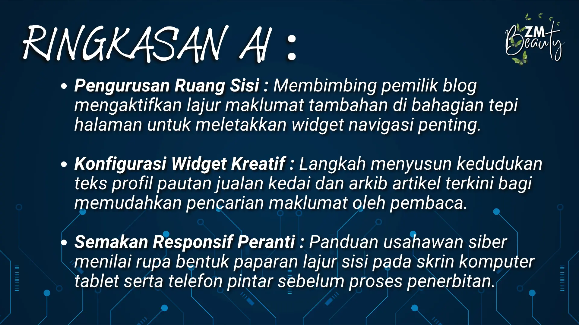3 Langkah Mudah Pasang Side Bar Di WordPress