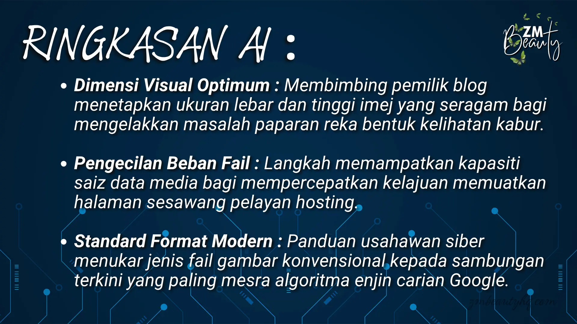 Format Saiz Gambar Blog WordPress