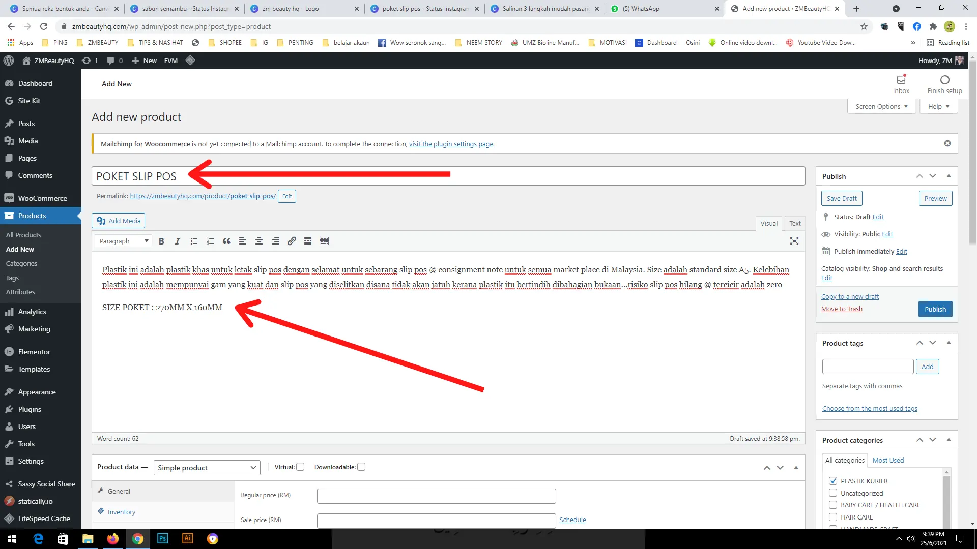Tambah Produk di WordPress : 3 Langkah Mudah Panduan WooCommerce