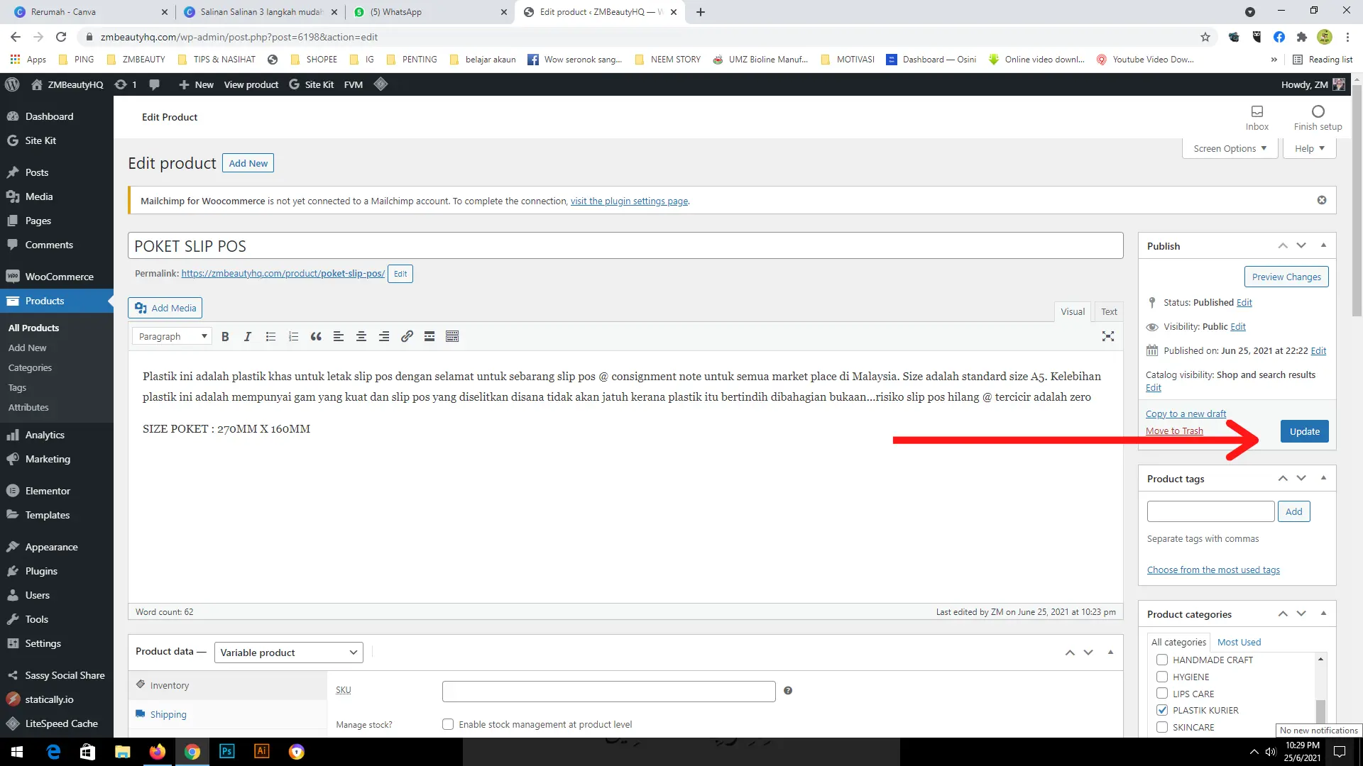 Tambah Produk di WordPress : 3 Langkah Mudah Panduan WooCommerce
