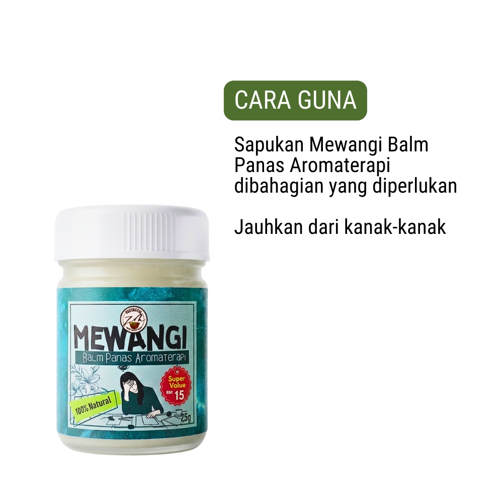 Mewangi Balm Panas Aromaterapi ZMBeauty 25g - Legakan Sakit Kepala - Image 4