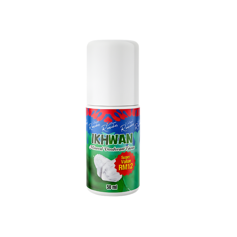 Botol Deodorant Mineral Tawas Ikhwan ZMBeauty harga RM12