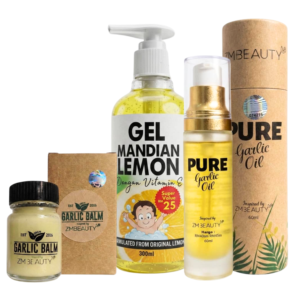Produk Garlic Balm ZM Beauty penawar herba semulajadi untuk melegakan batuk dan selesema anak