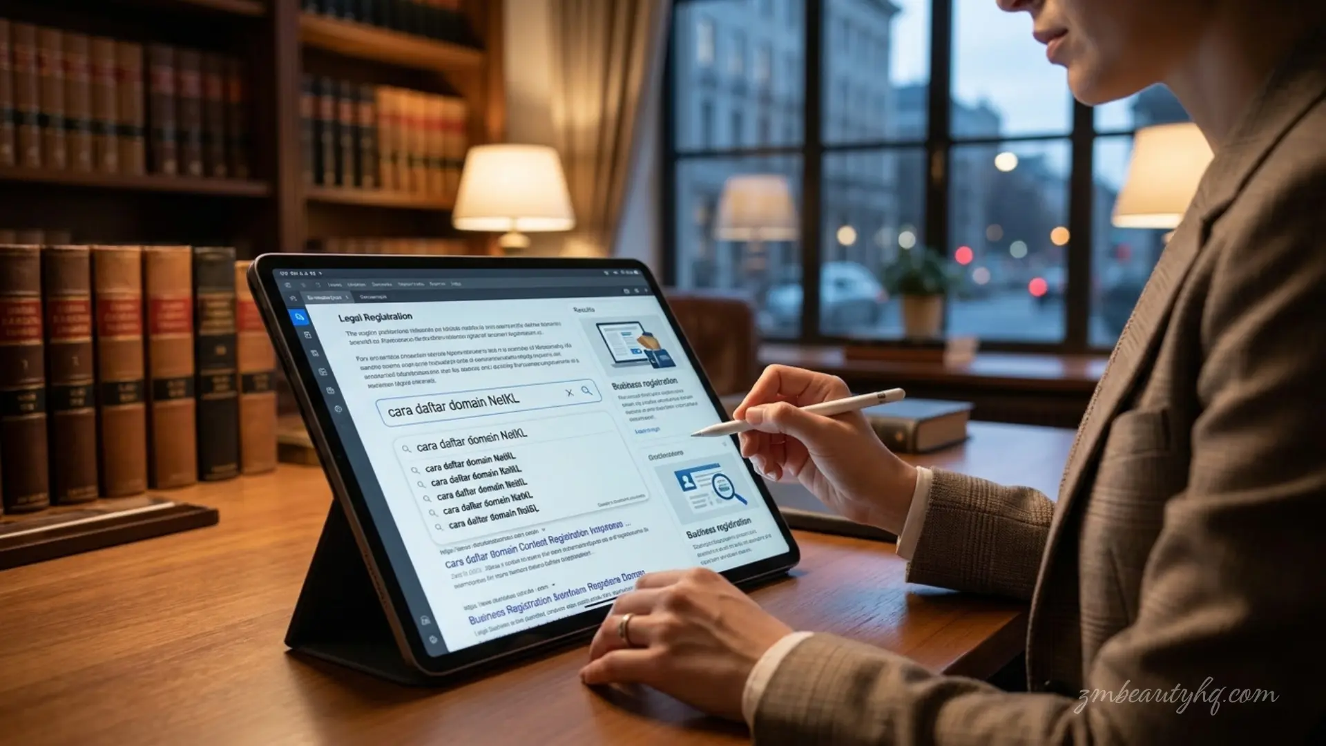 Proses semakan harta intelek dan tanda dagangan syarikat sebelum memulakan cara daftar domain NetKL