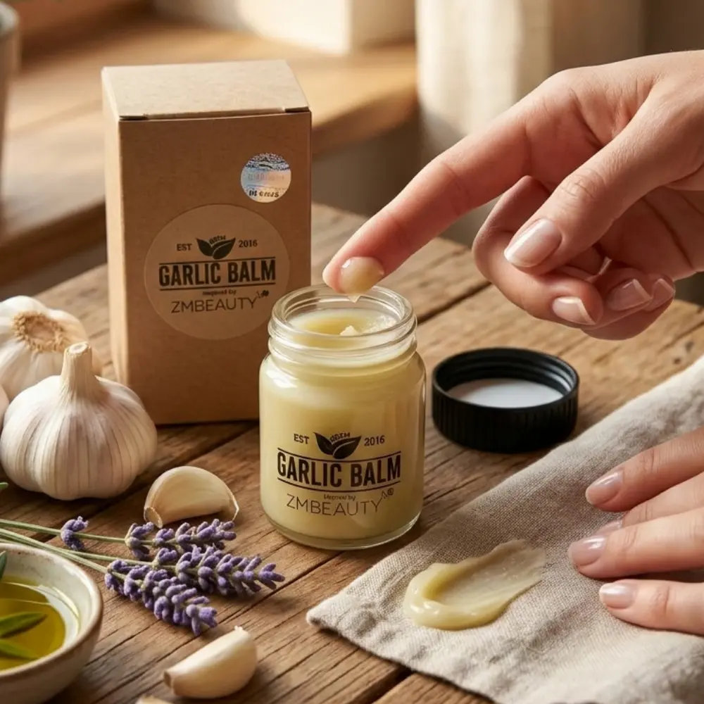 Tekstur Garlic Balm ZMBeauty Lembut Mudah Meresap Dan Tidak Melekit