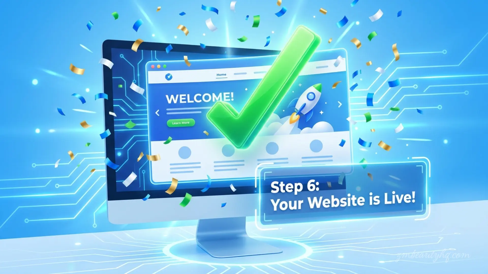 Keputusan kejayaan pelancaran laman web rasmi syarikat hasil daripada panduan langkah selepas beli domain NetKL.
