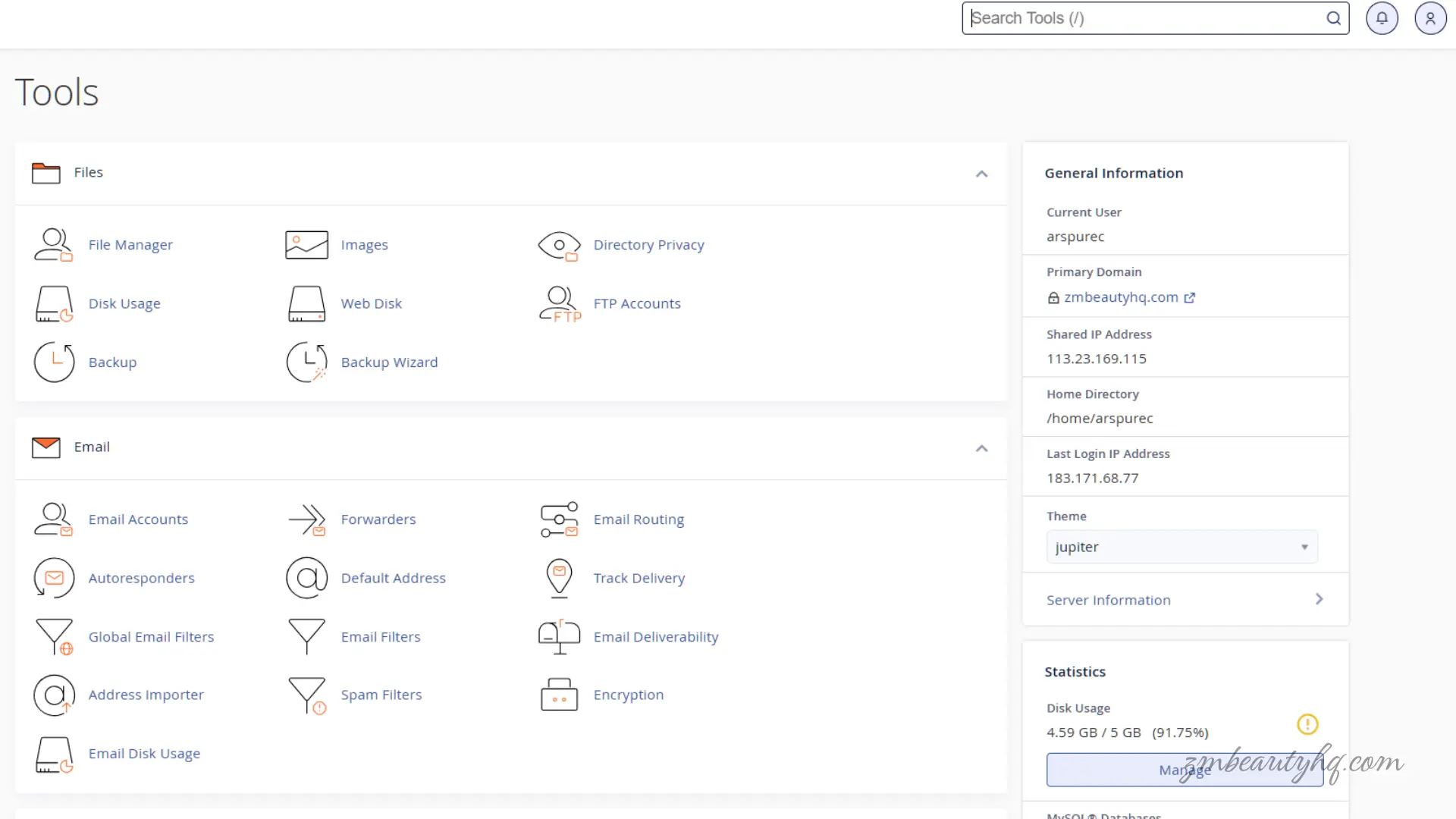 Langkah alternatif membina pangkalan data mysql akibat ralat masalah Softaculous tiada di cPanel.