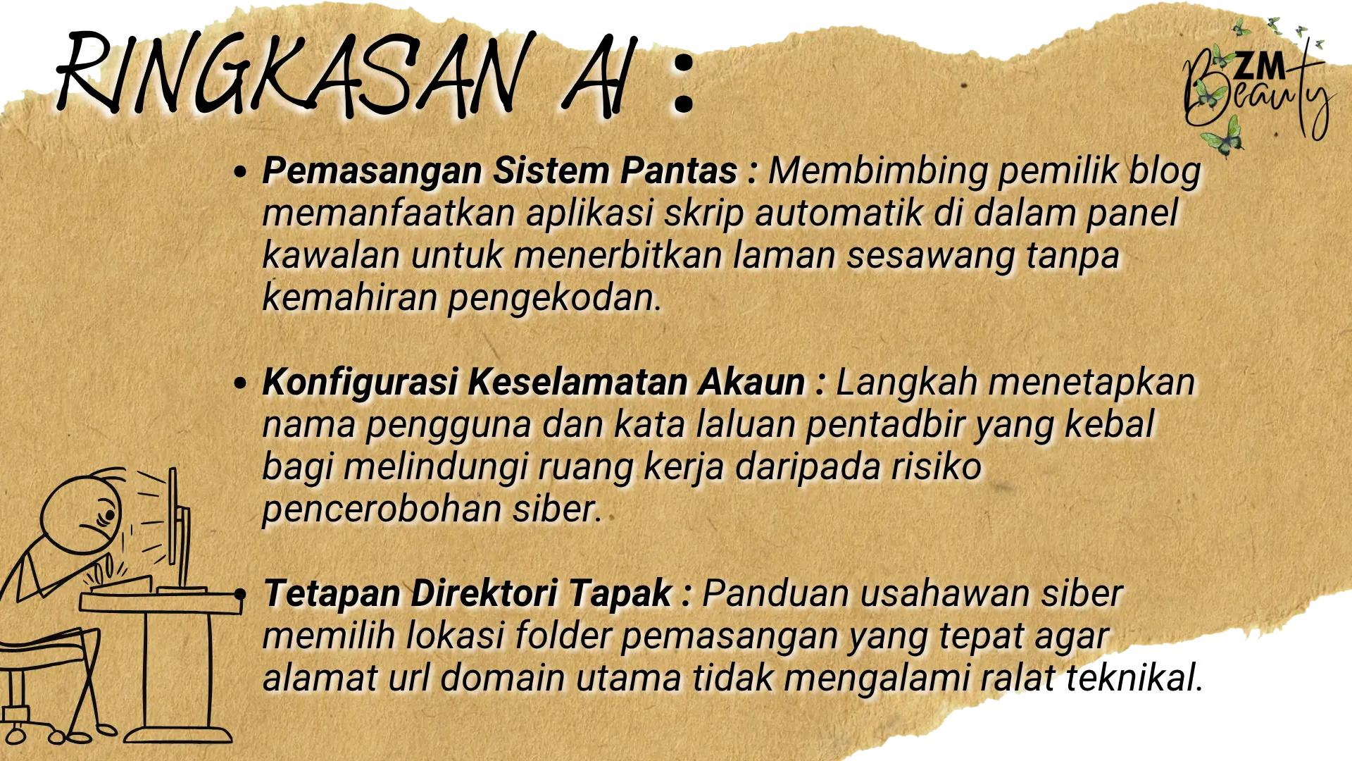 ringkasan ai cara install WordPress NetKL