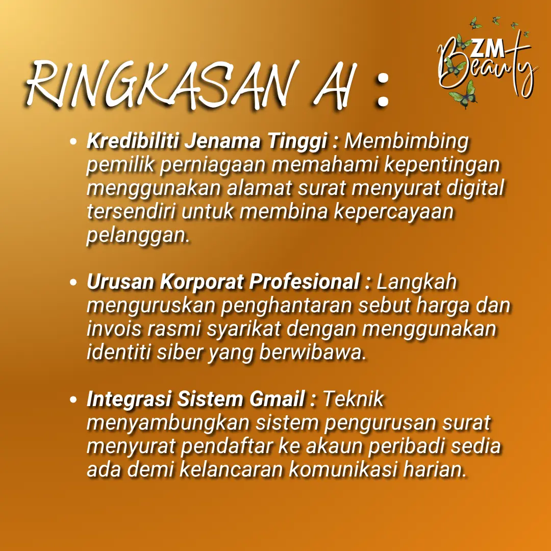 Kelebihan Emel Rasmi NetKL