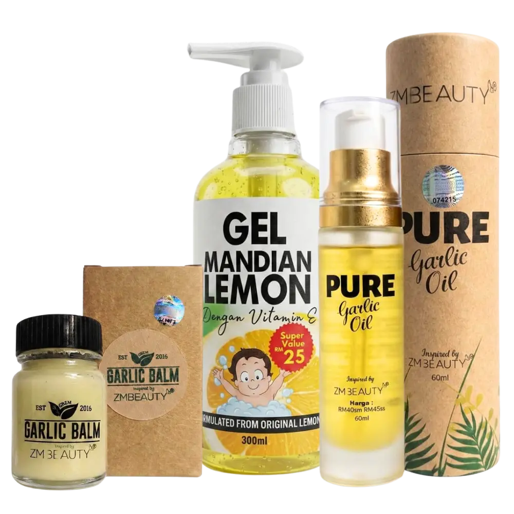 Produk Garlic Balm ZM Beauty penawar herba semulajadi untuk melegakan batuk dan selesema anak