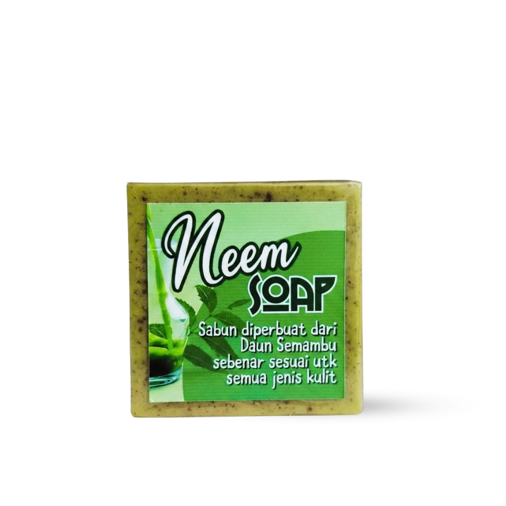 Pandangan depan produk Sabun Semambu ZMBeauty seberat 30 gram ubat gatal untuk hfmd dan chicken pox.
